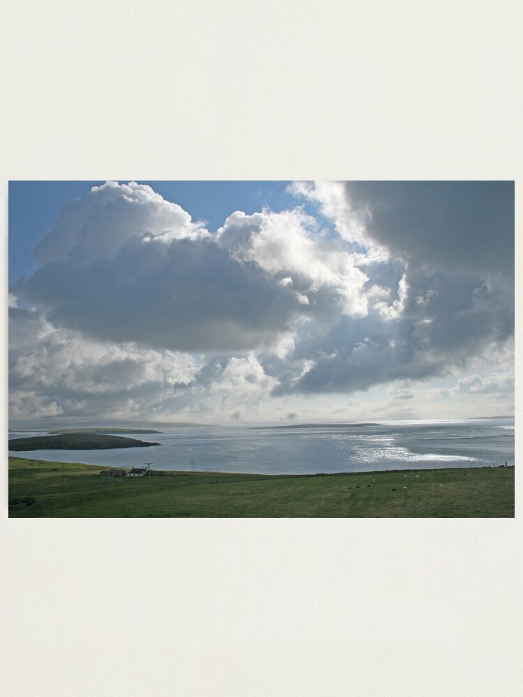 Alternate view of Clouds over Yell Sound Photographic Print