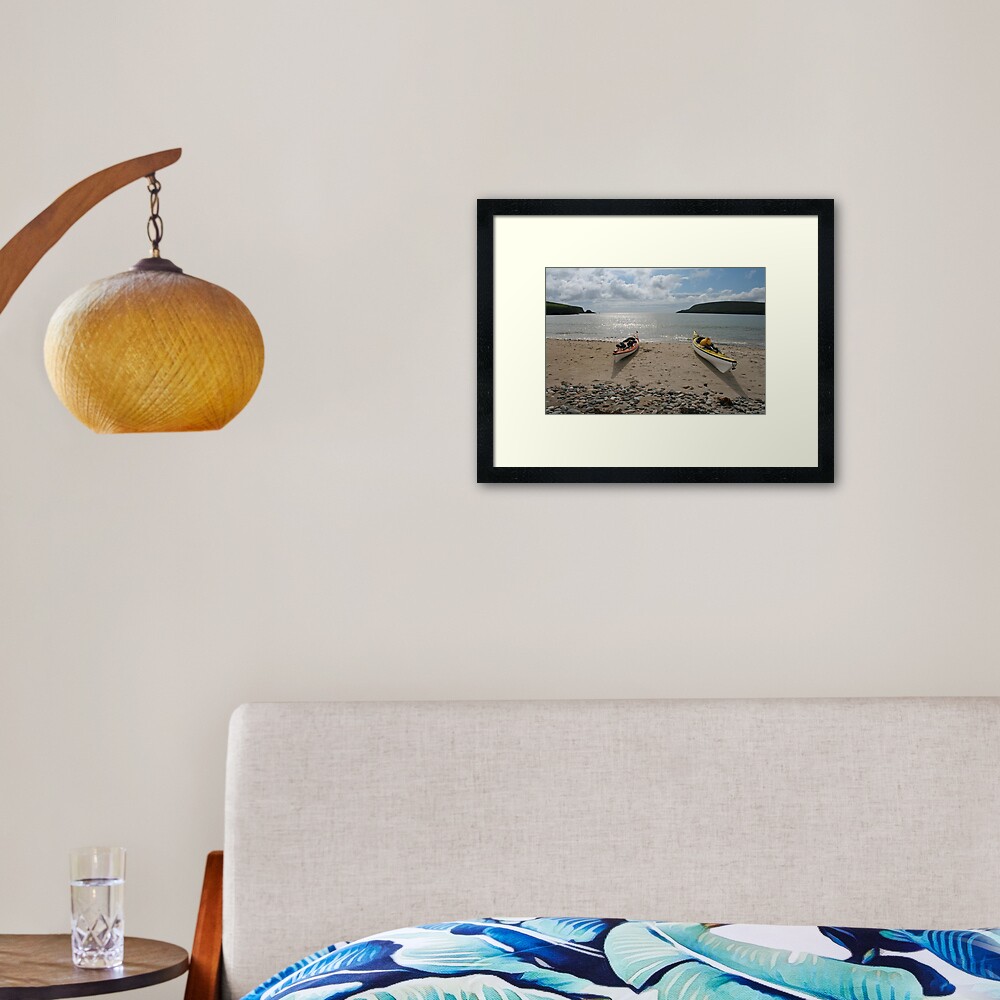 Perfect paddling Framed Art Print