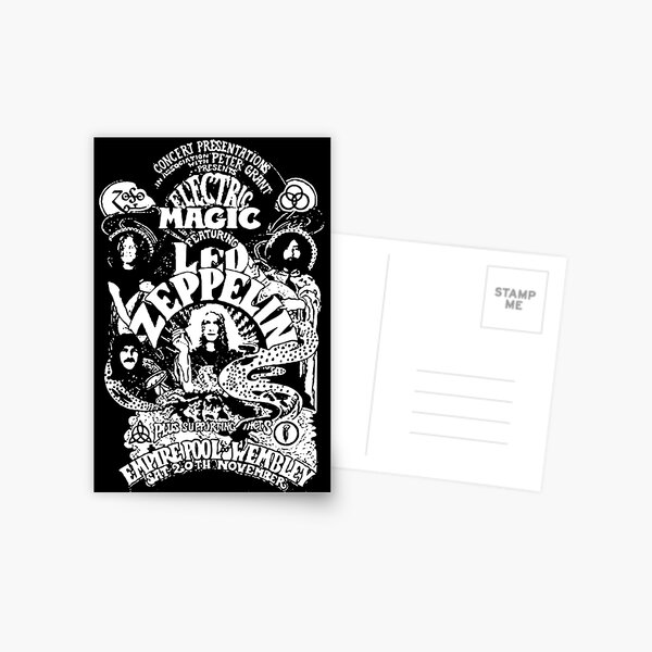ROCKK BAND ART / LZ Postcard