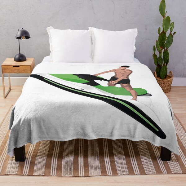 Item preview, young man on a green jet ski designed and sold by Magazin-Brenda.