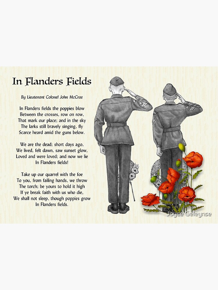 A plaque with 'In Flanders Fields poem by Lt Col John McCrae, National  Memorial Arboretum, Alrewas, UK Stock Photo - Alamy