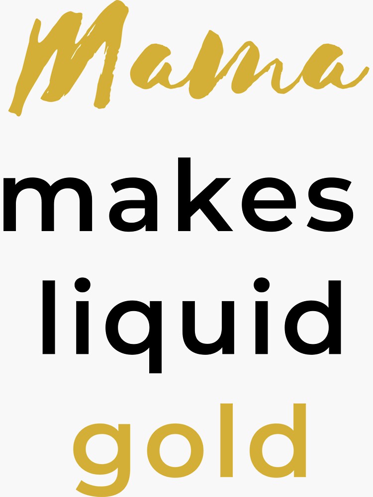 Thumbnail 3 of 3, Sticker, Mama Makes Liquid Gold designed and sold by HappyHumanPacif.