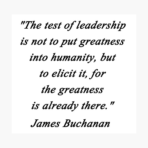 Item preview, Test of Leadership - James Buchanan designed and sold by CrankyOldDude.