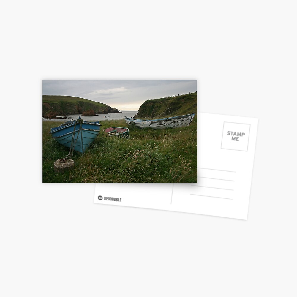 Boat nousts, Spiggie Postcard