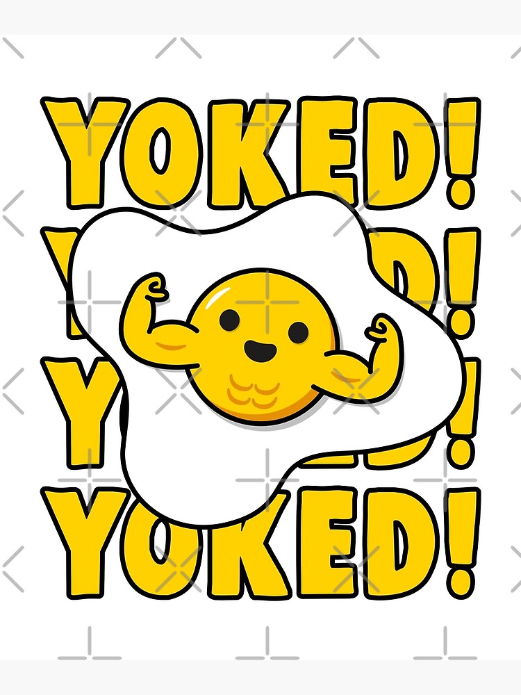 "Bodybuilding Yoked Egg Yolk Bulking Gym" Poster by hadicazvysavaca