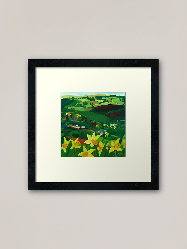 Alternate view of How green is my valley Framed Art Print
