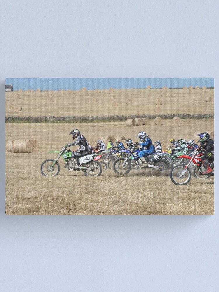 Alternate view of And they're off... Canvas Print
