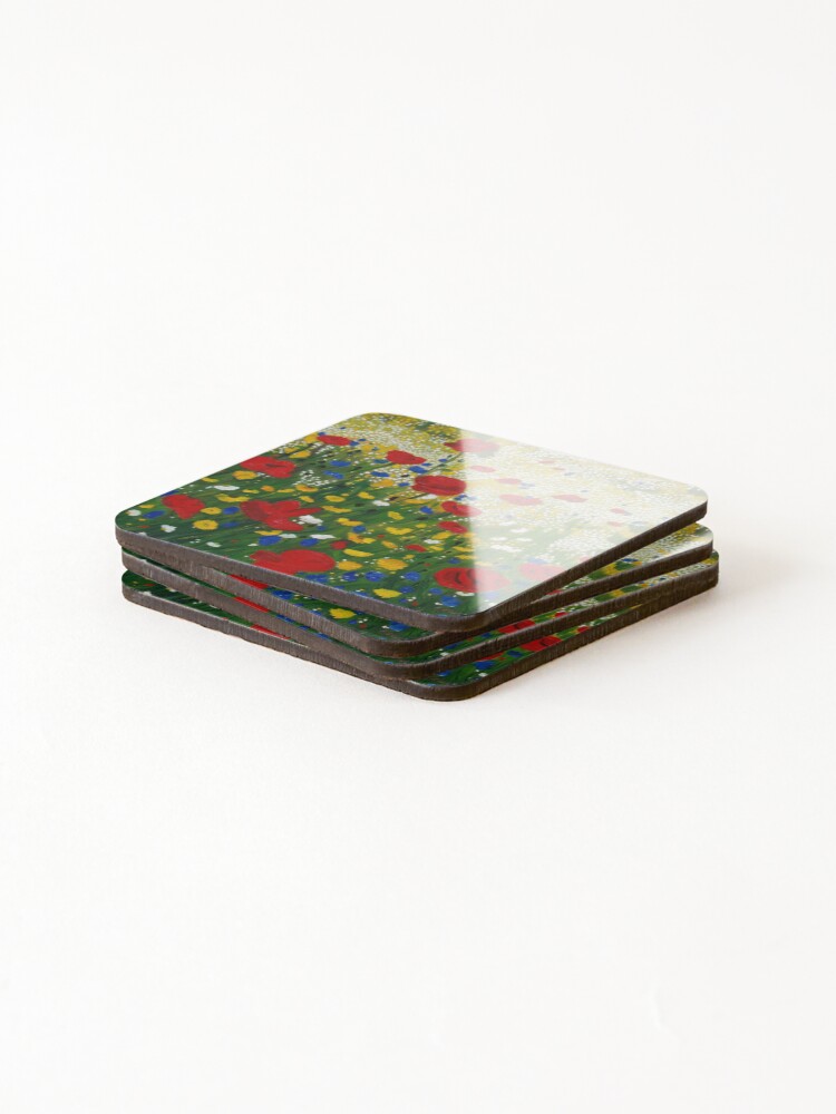 Alternate view of Poppy Madness Coasters (Set of 4)