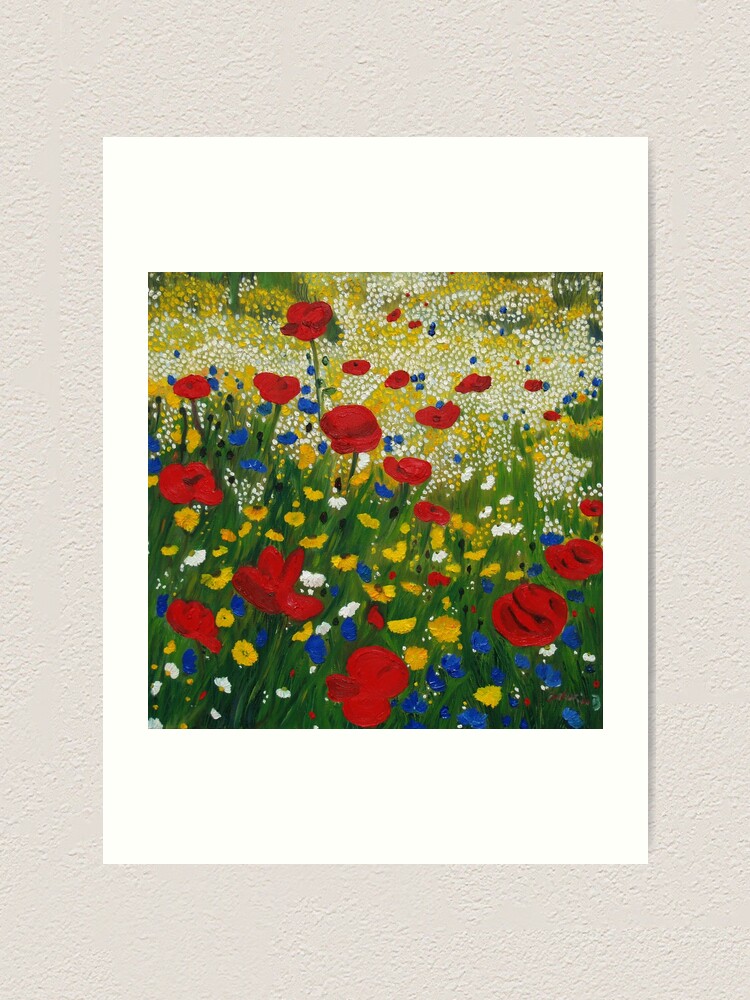 Alternate view of Poppy Madness Art Print