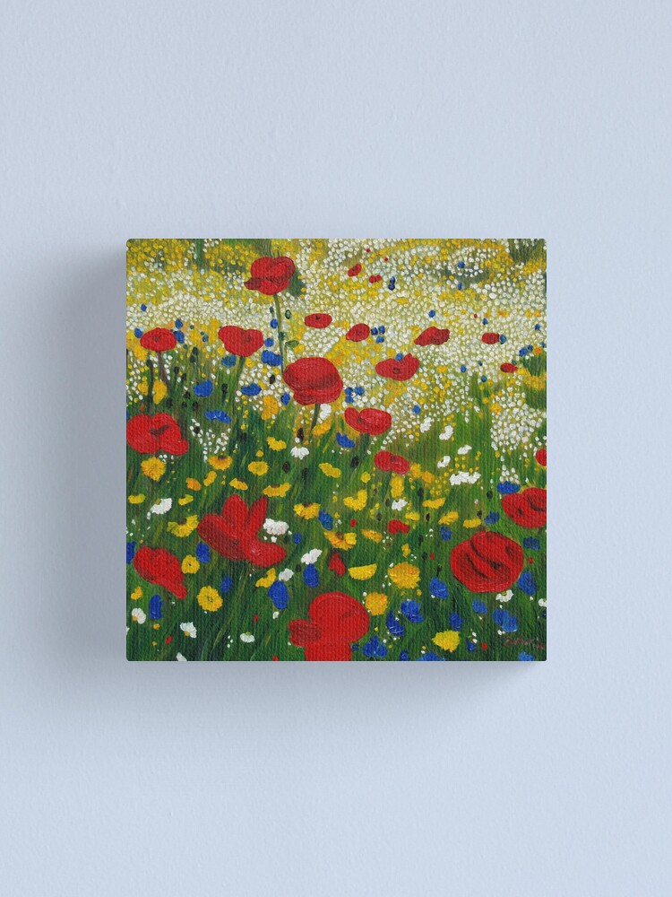 Alternate view of Poppy Madness Canvas Print