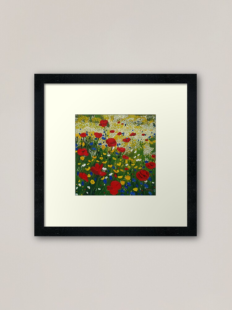 Alternate view of Poppy Madness Framed Art Print