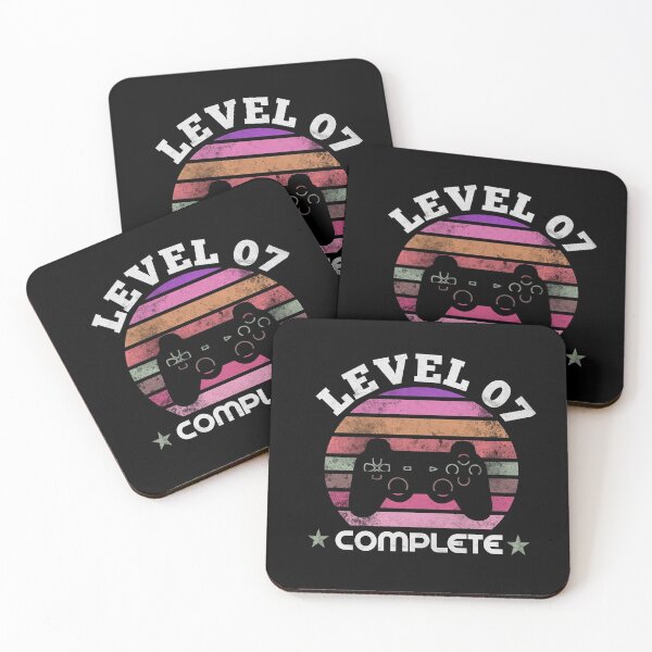 Item preview, Level 7 Complete 7th Birthday - Celebrate 7th Wedding Gift Video Gamer designed and sold by SaraDarwish.