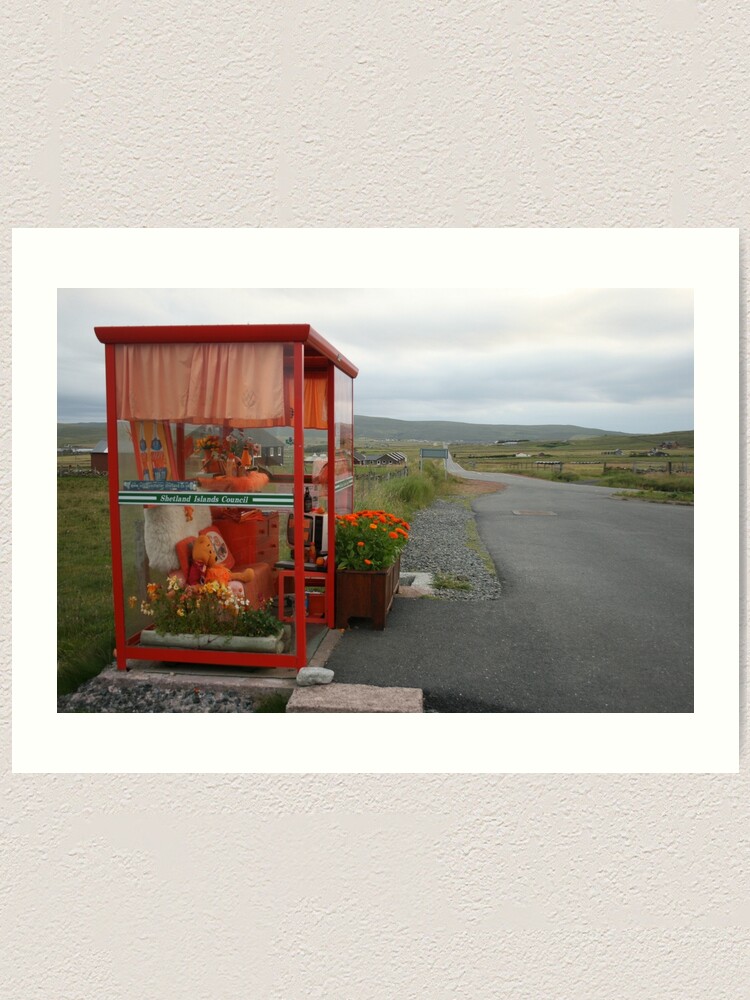 Alternate view of Waiting for the bus Art Print