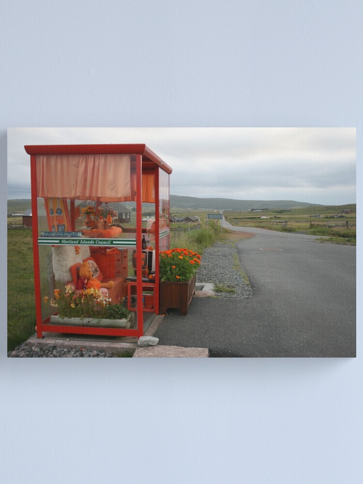 Alternate view of Waiting for the bus Canvas Print