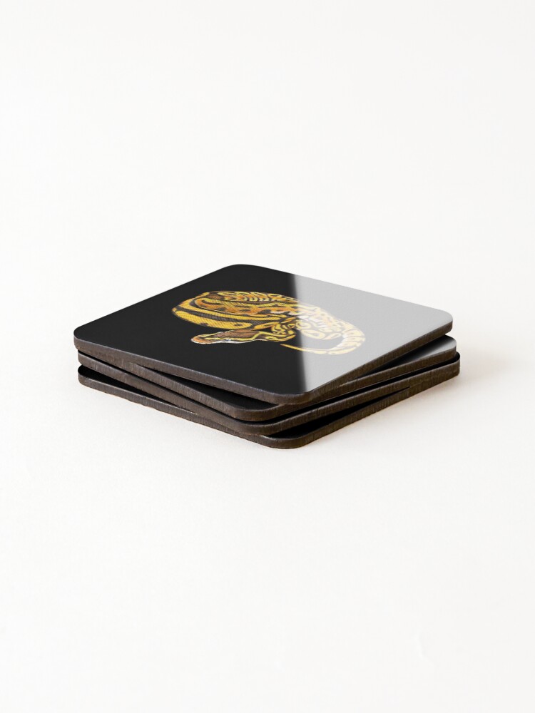Thumbnail 4 of 5, Coasters (Set of 4), Ball Python designed and sold by TimJeffsArt.