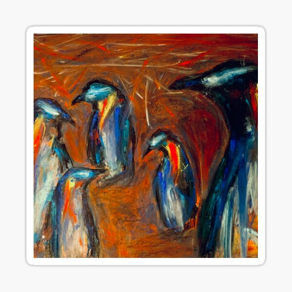 "Lost and Confounded" | Penguin Original Artwork by Nicholas Brendon Sticker