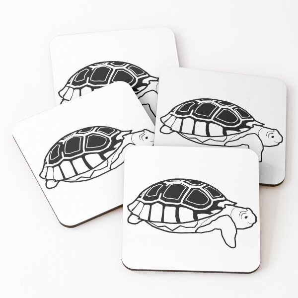 Item preview, Black and White Buddy Sulcata Tortoise designed and sold by TeamManja.