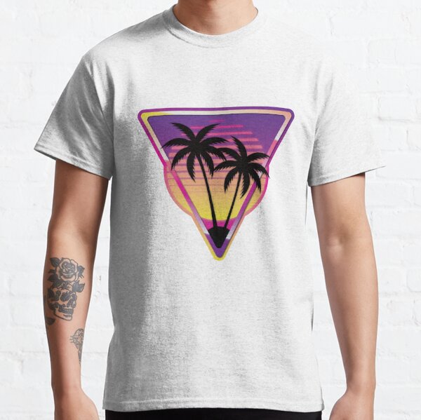 Pink Vaporwave Island Classic T-Shirt
