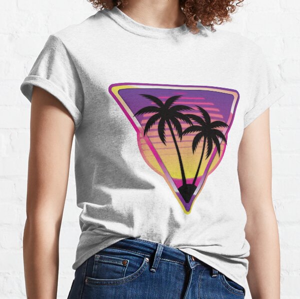 Pink Vaporwave Island Classic T-Shirt