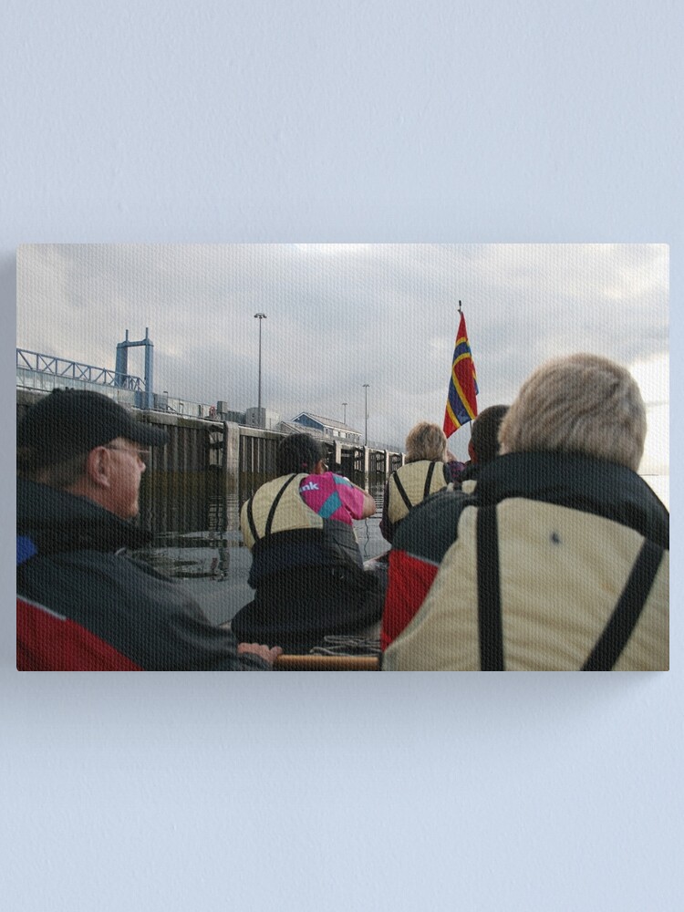 Alternate view of Below the pier Canvas Print
