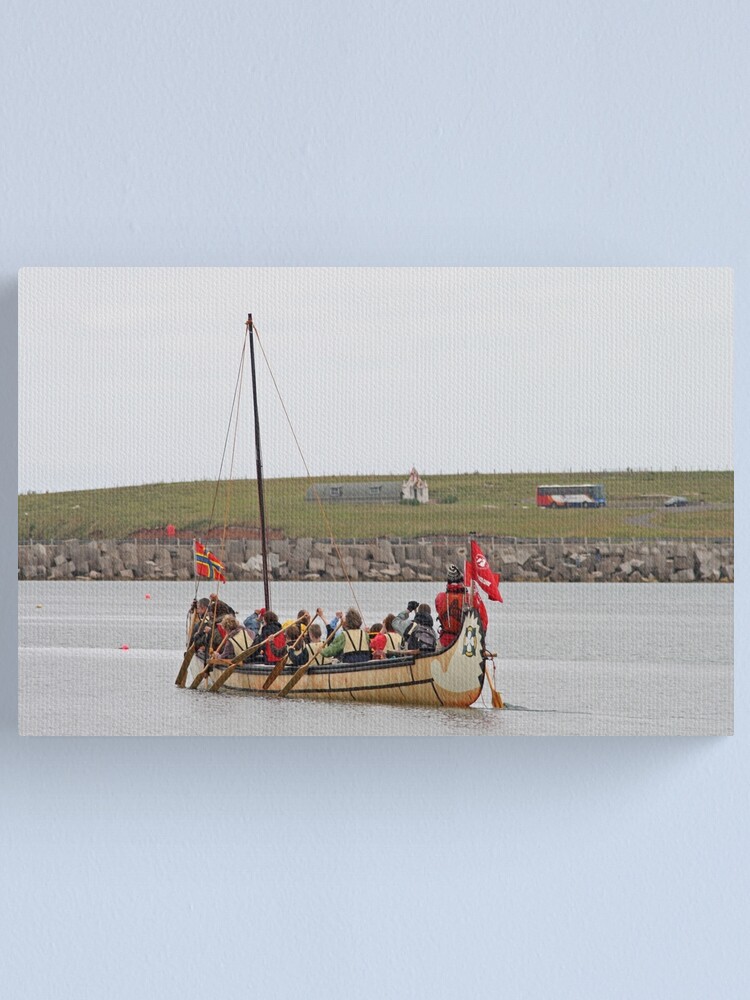 Alternate view of Paddling past history Canvas Print
