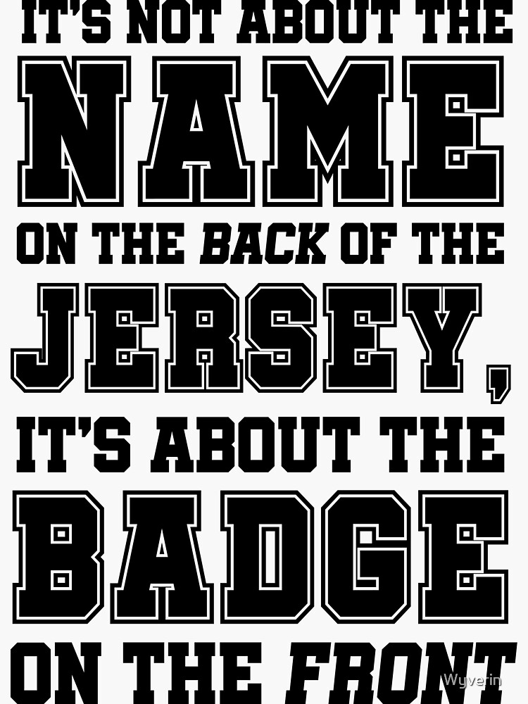 It's all about the BADGE by Wyverin
