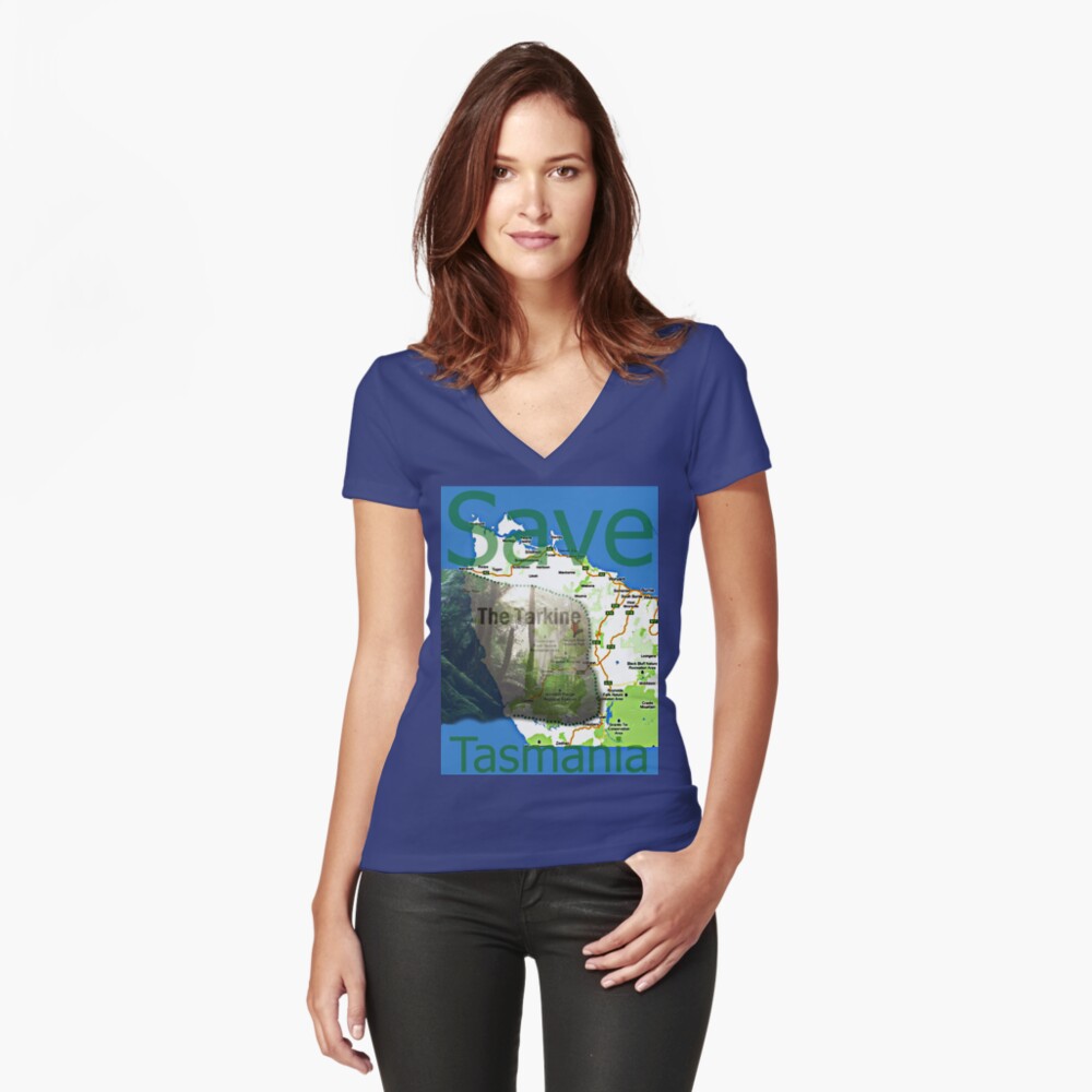 Item preview, Fitted V-Neck T-Shirt designed and sold by leonitalee.