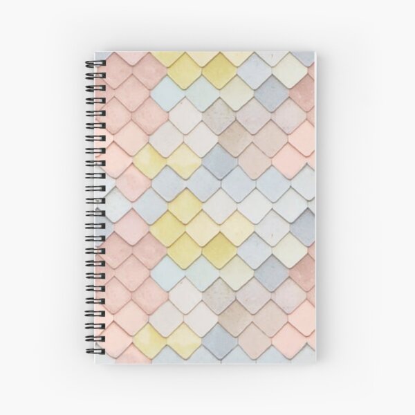 Rainbow Tiles - Pastel Aesthetic ♥ Spiral Notebook