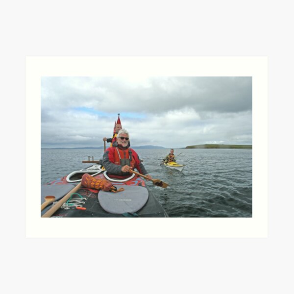 Kayak escort Art Print