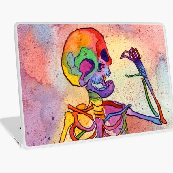 Rainbow Skeleton Laptop Skin