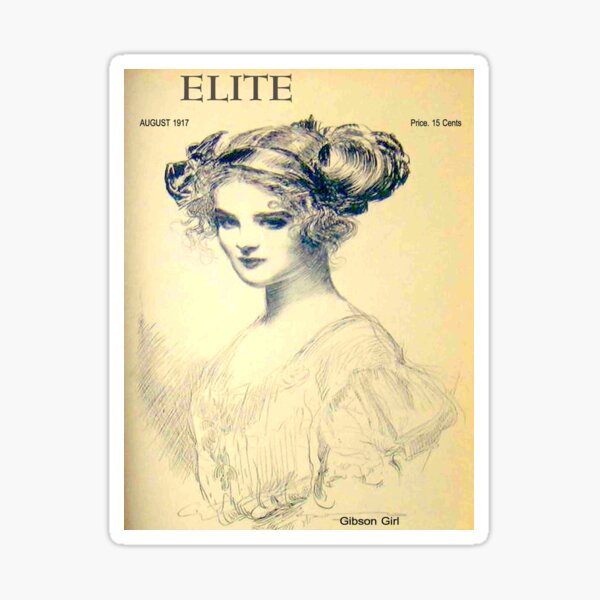 Item preview,  ELITE : Vintage 1917 Rare Gibson Girl Magazine Advertising Print designed and sold by posterbobs.