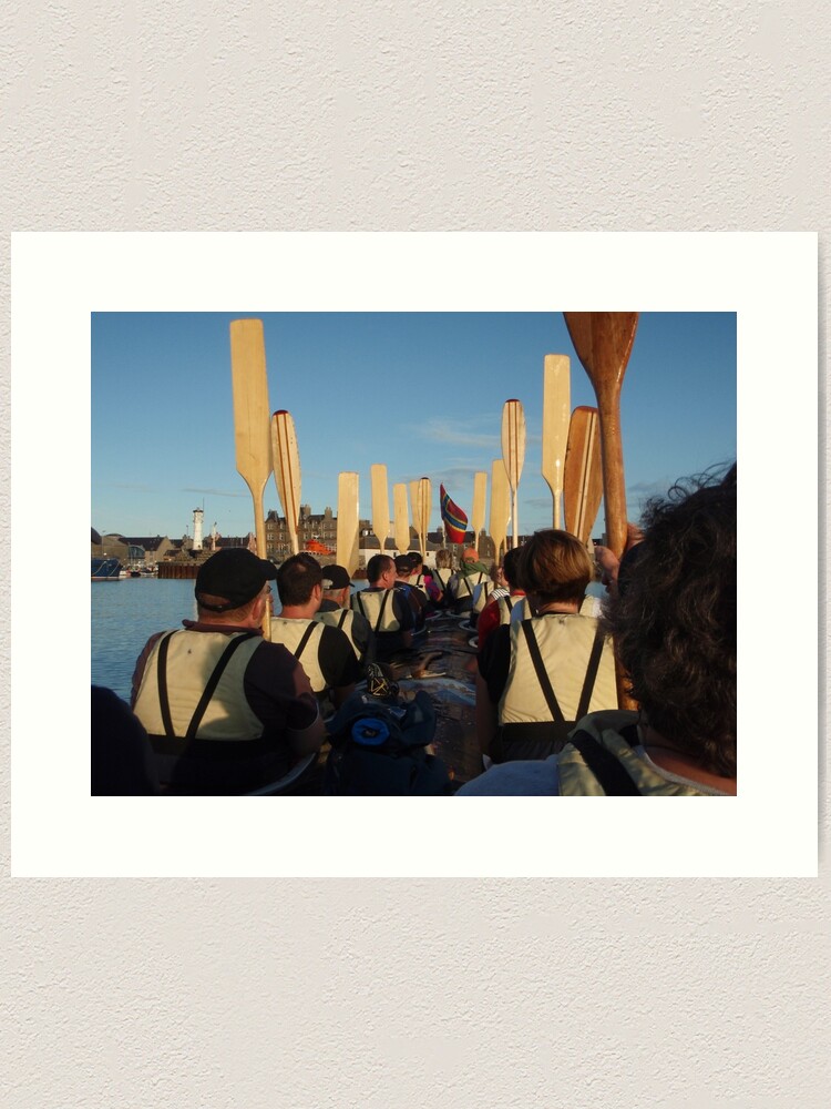 Thumbnail 1 of 3, Art Print, Paddles up designed and sold by orcadia.