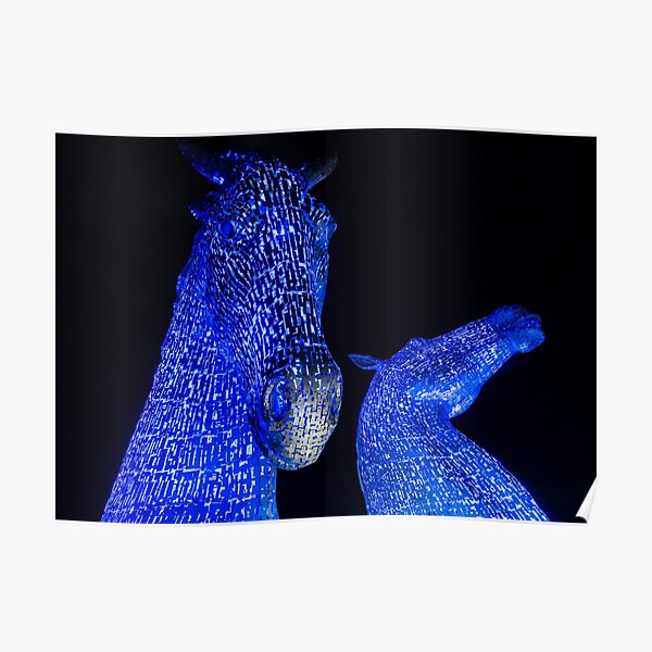 The Kelpies - Colour Poster