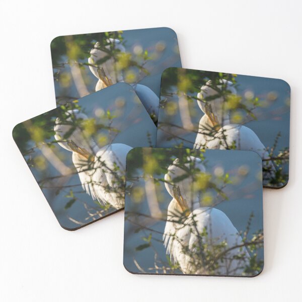 Item preview, Egret Grooming Behind The Bush designed and sold by mljdwhite.
