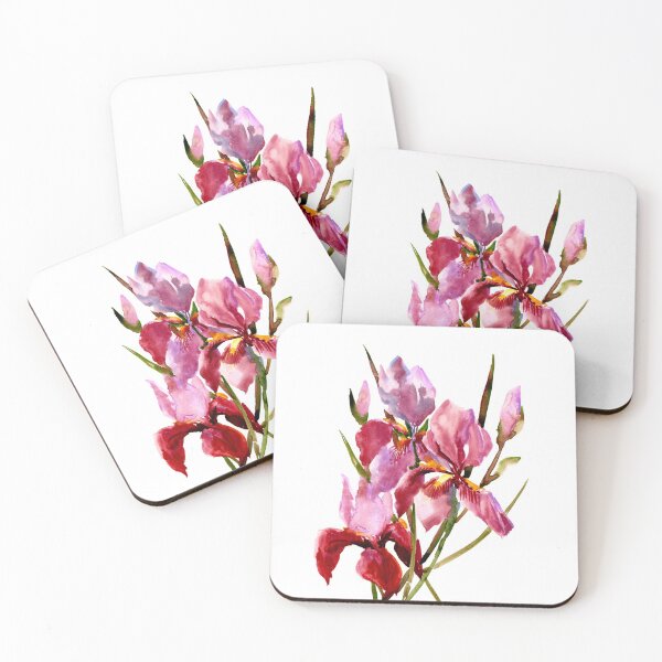 Item preview, Burgundy Red Iris FLowers designed and sold by surenart.