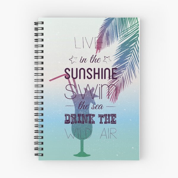 Aperçu de l'œuvre Live in the sunshine summer quote créée et vendue par Vinchenko.