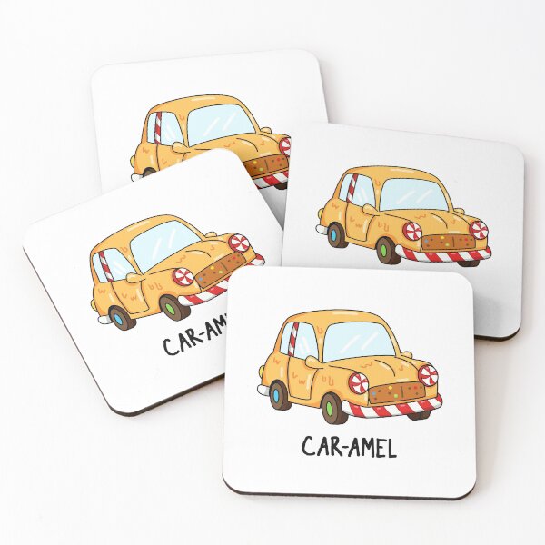 Item preview, Car-amel Funny Candy Car Puns  designed and sold by punnybone.