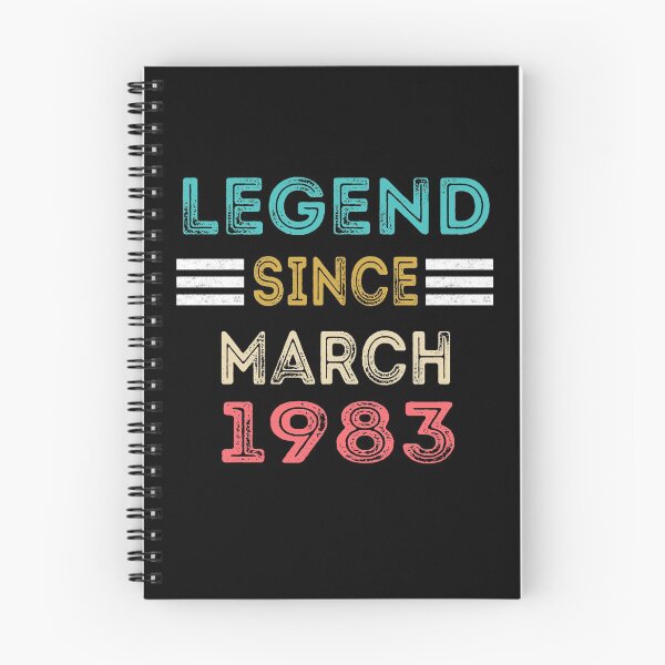 Item preview, Retro Vintage Legend Since March 1983 Birthday Gift designed and sold by meedTee.