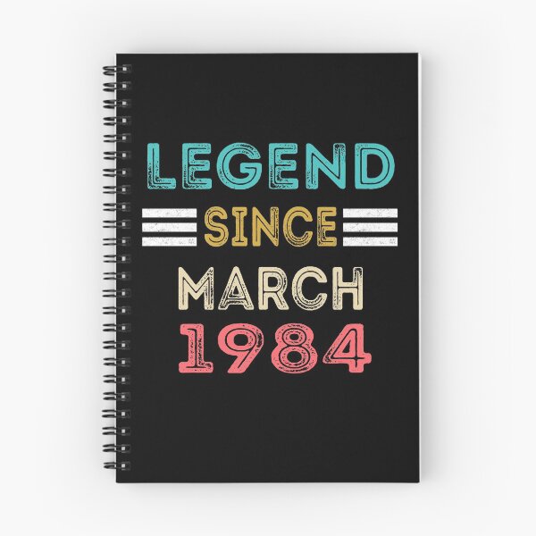 Item preview, Retro Vintage Legend Since March 1984 Birthday Gift designed and sold by meedTee.