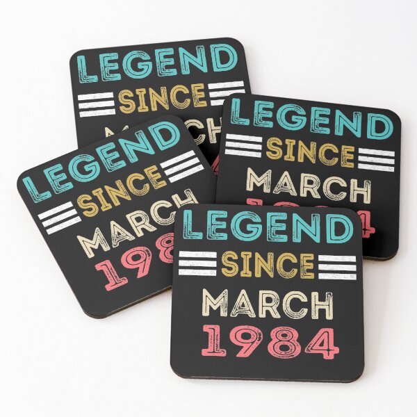 Item preview, Retro Vintage Legend Since March 1984 Birthday Gift designed and sold by meedTee.