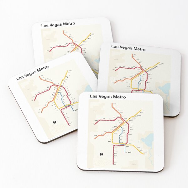Item preview, Las Vegas Metro (Fantasy Subway Map, Las Vegas, Nevada) designed and sold by MetroPosters.