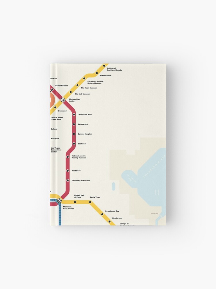 Las Vegas, Nevada City Map Spiral Notebook