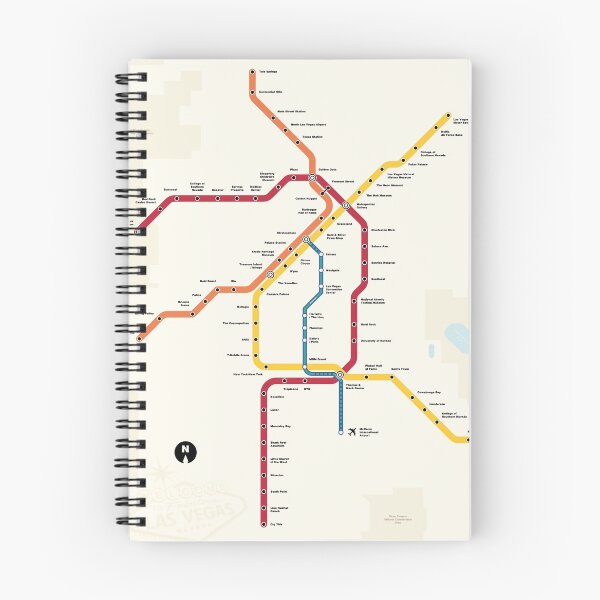Item preview, Las Vegas Metro (Fantasy Subway Map, Las Vegas, Nevada) designed and sold by MetroPosters.
