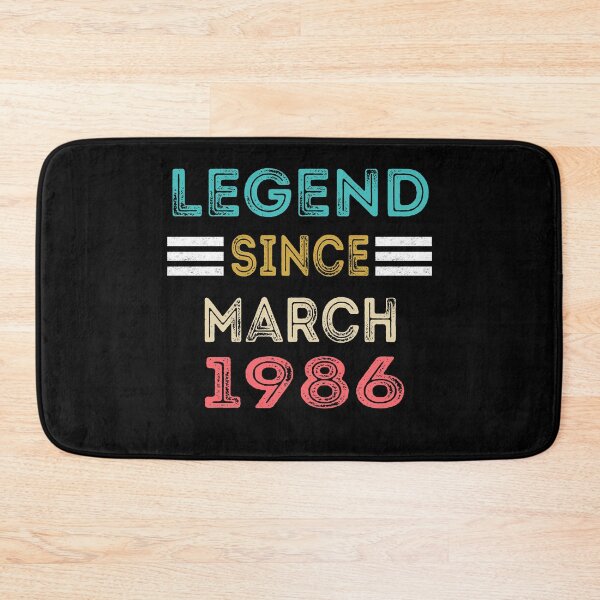 Item preview, Retro Vintage Legend Since March 1986 Birthday Gift designed and sold by meedTee.