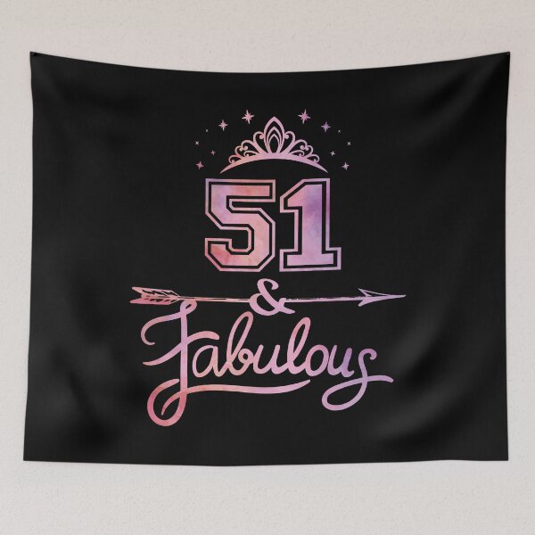 Item preview, Women 51 Years Old And Fabulous Happy 51th Birthday product designed and sold by Grabitees.