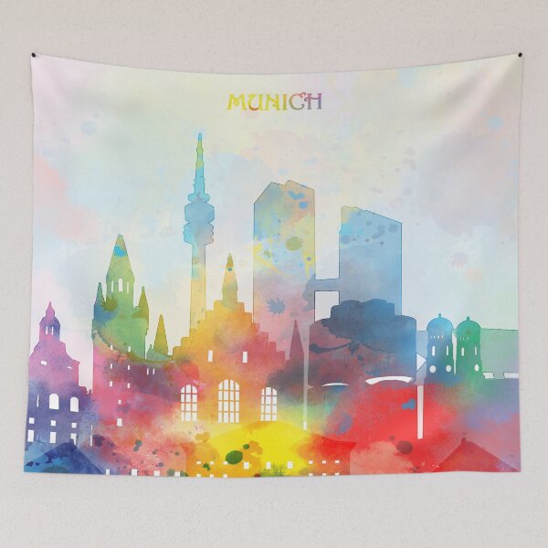 Item preview, munich skyline designed and sold by BekimART2.
