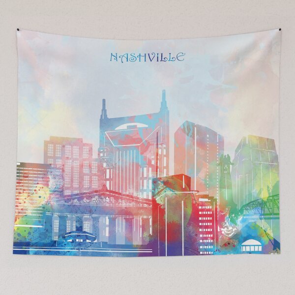 Item preview, nashville skyline designed and sold by BekimART2.