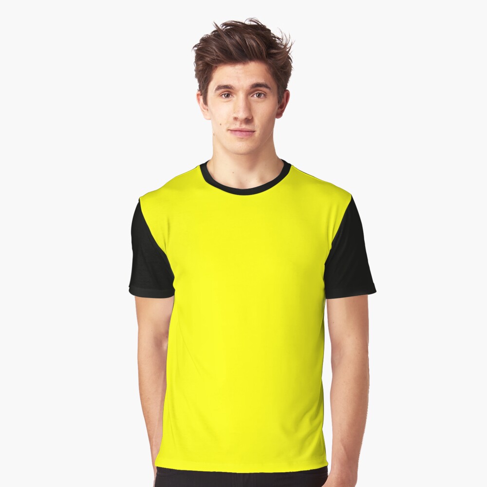 yellow and black designer shirt