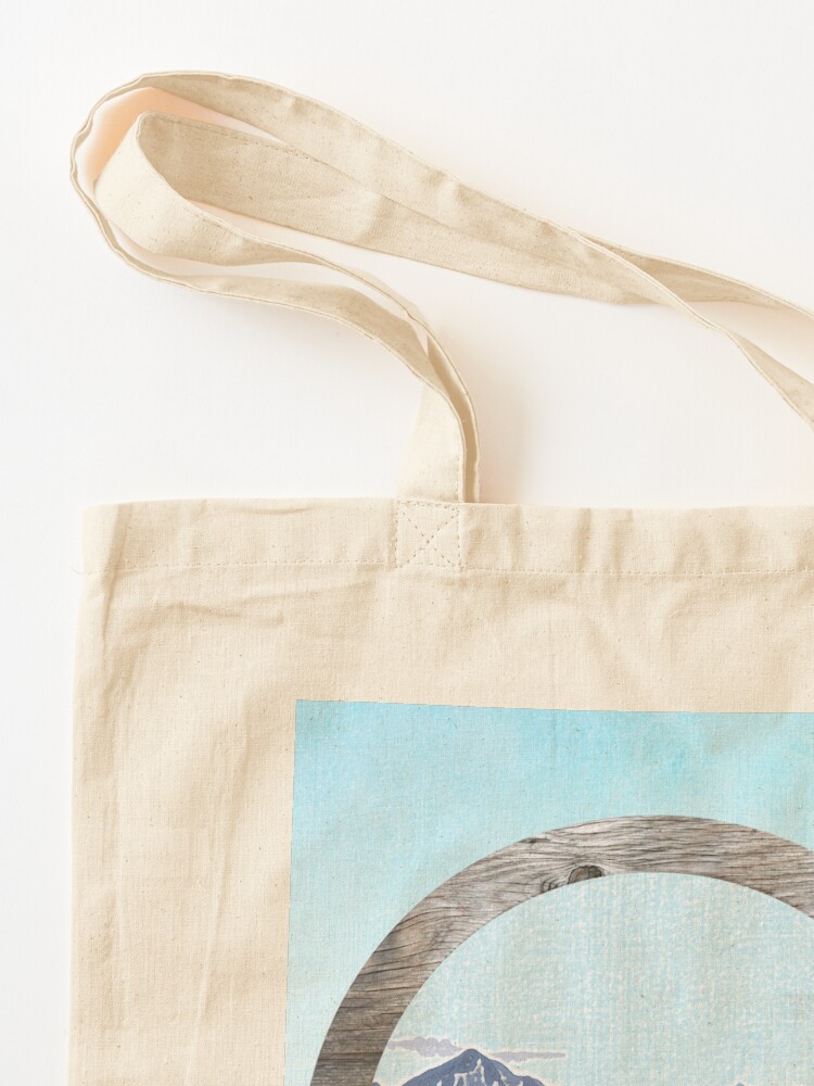 Alternate view of Looking to the mountains Tote Bag