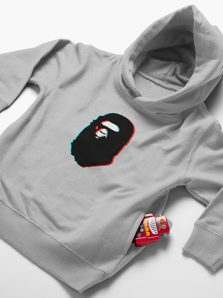 Alternate view of trippy bape Toddler Pullover Hoodie